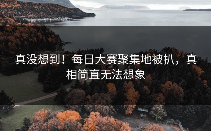 真没想到！每日大赛聚集地被扒，真相简直无法想象